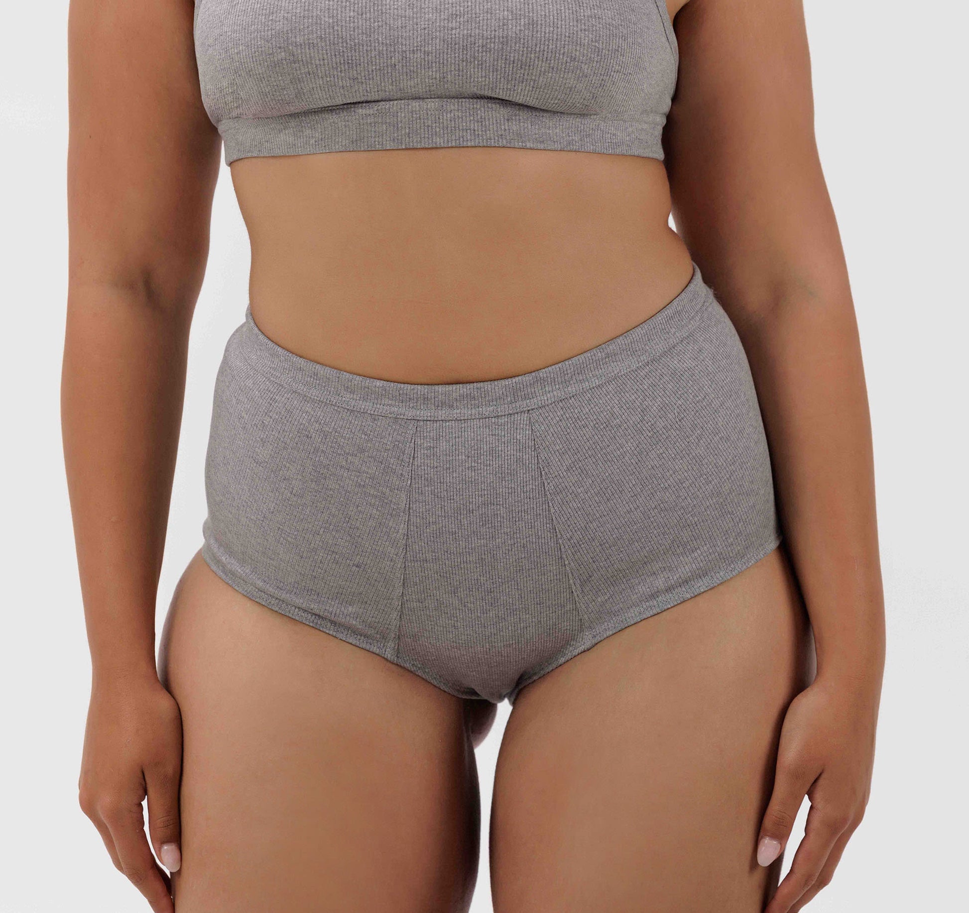 eczipvz Cotton Underwear for Women Women's Cotton Stretch Underwear Ladies  Mid-high Waisted Briefs Panties Grey,4XL