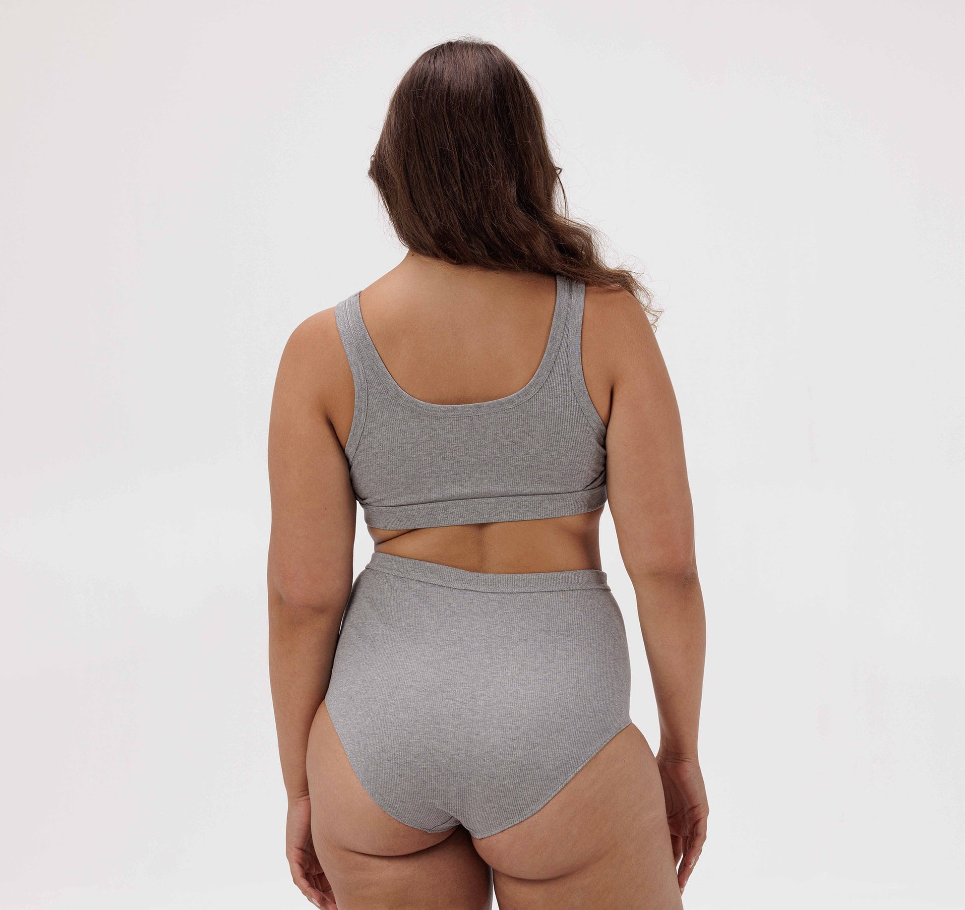Seamless Ribbed High Rise Brief