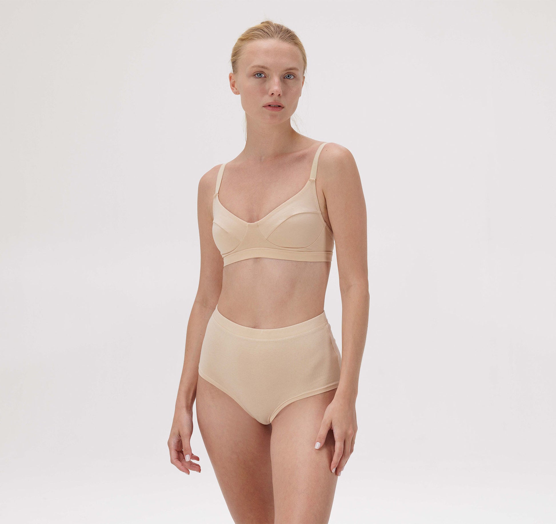 Underwear Set - Organic cotton Bra + Modal cheeky underwear