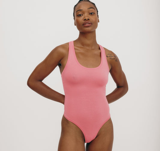 Spaghetti Strap Body - Hot Pink  Sustainable TENCEL™ Bodysuit