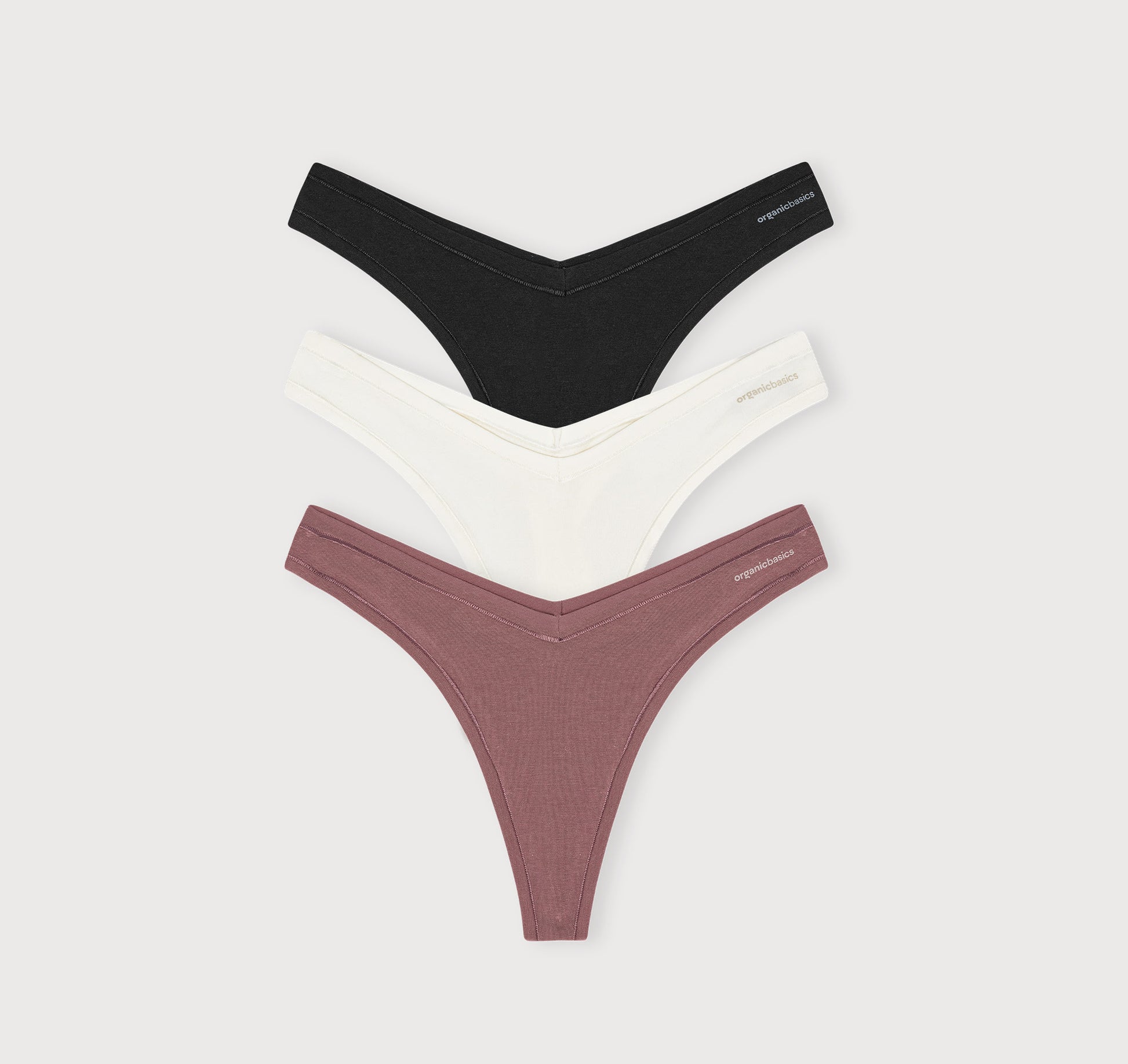 3-Pack Cotton Stretch Thongs