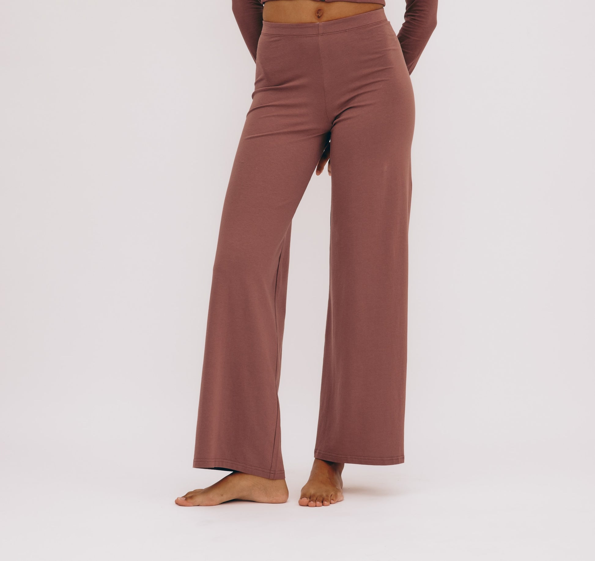 Black Organically Grown Cotton Pull-on Pant - Natural Fibres