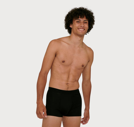 Men's Organic Cotton Boxers Single Pack in Nautical Yellow Marl