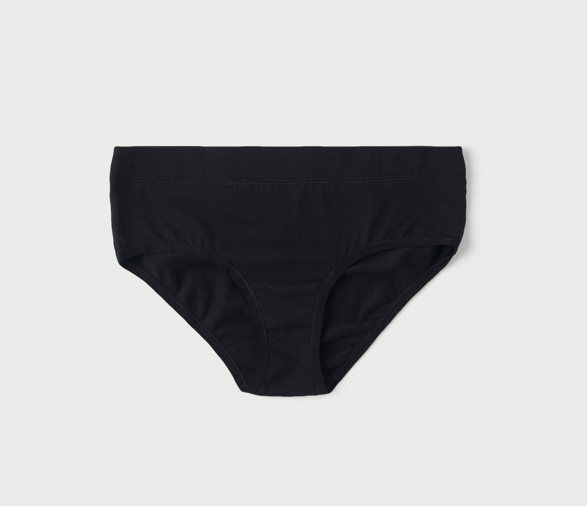 Hesta Rael Women's Organic Cotton Basic Panties Underwear 4 Pack X-Small, 2  black, 2 natural