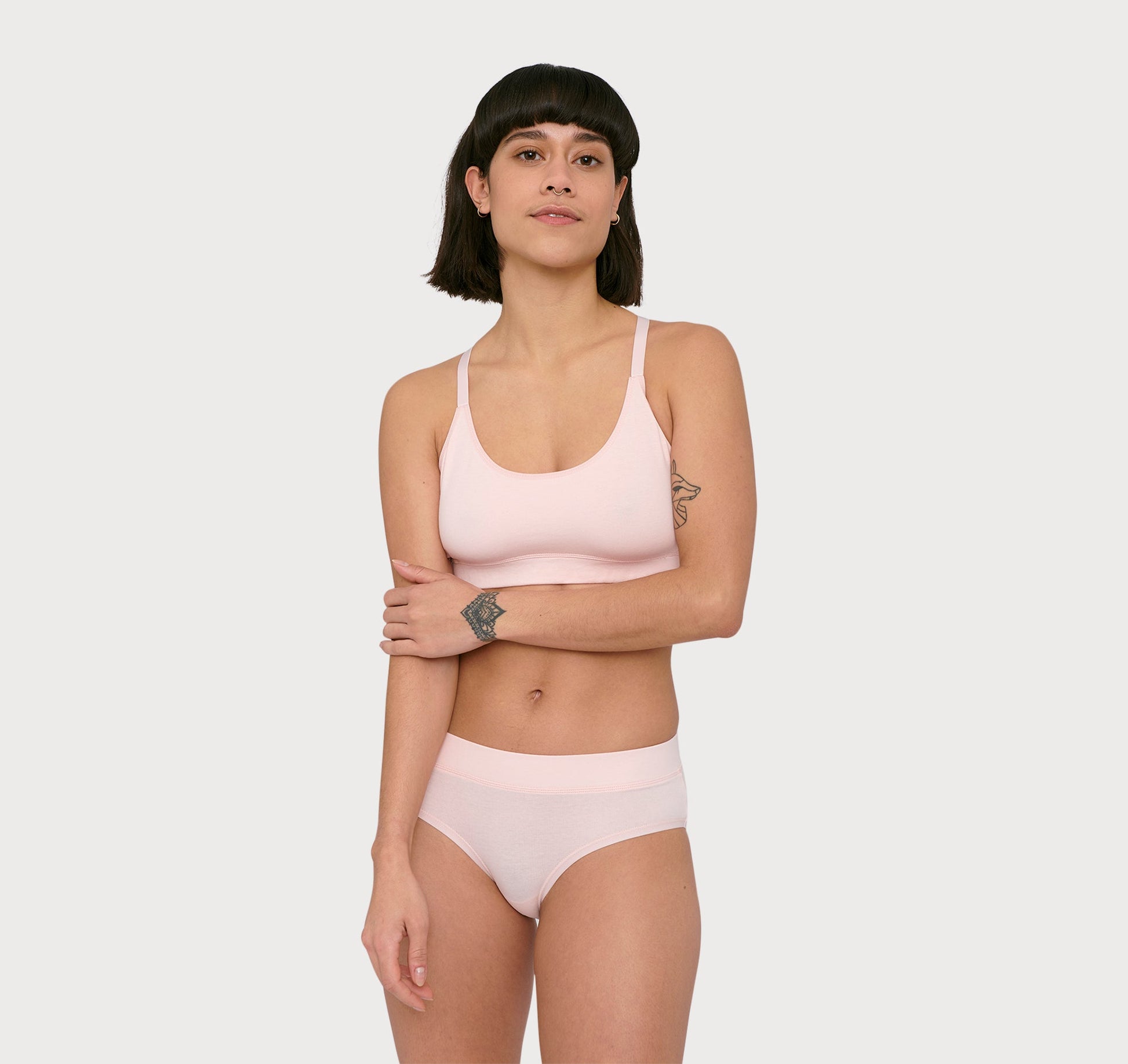 Organic Basics Bikini Briefs 2-Pack Rose Nude
