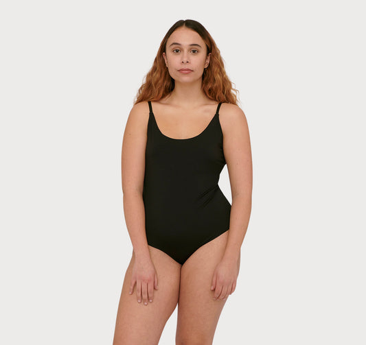 ELEVANTO Basic Solids Women Black Bodysuit - Buy ELEVANTO Basic