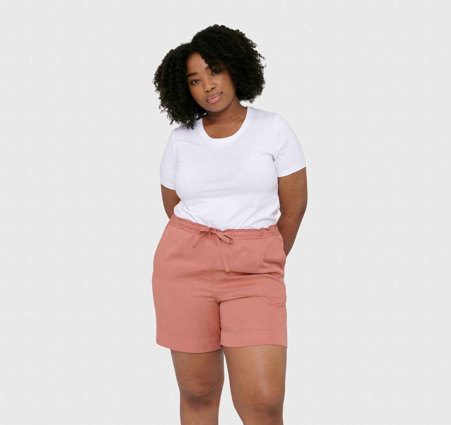 Soft Touch Woven Draw-Cord Shorts